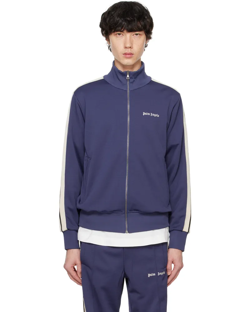 Palm Angels Navy Classic Logo Track Jacket