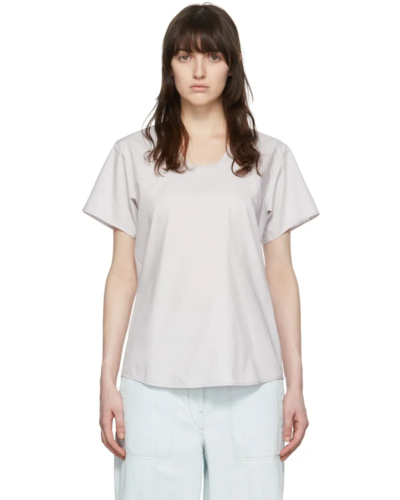 Christophe Lemaire Purple Cotton T-Shirt 817