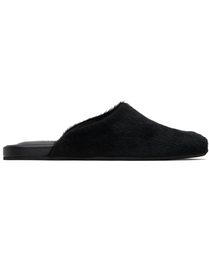 Ancient Greek Sandals Black 'The Slipper' Slippers Black
