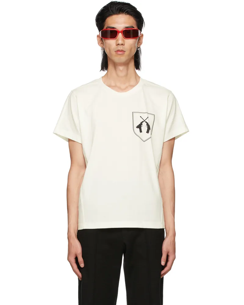ADYAR SSENSE Exclusive White Twin Guns T-Shirt Lt