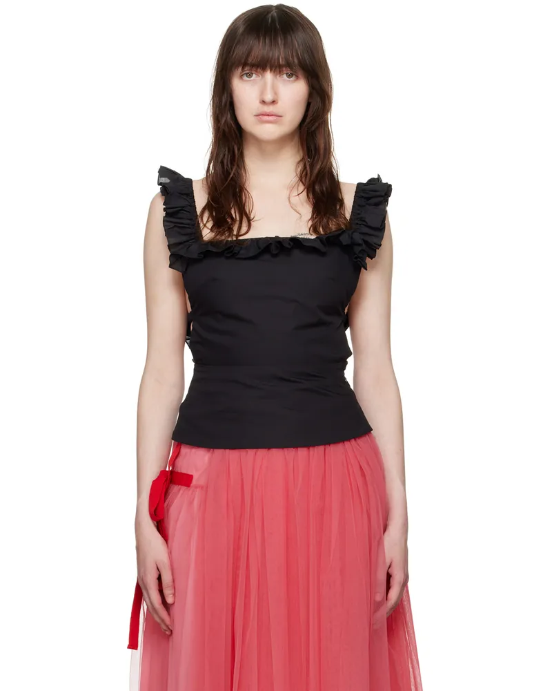 Molly Goddard Black Abel Tank Top Black