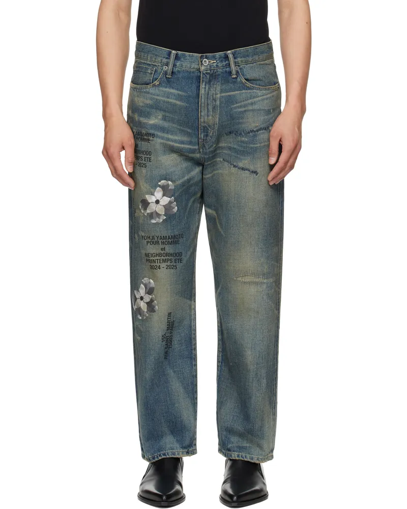 Yohji Yamamoto Blue NEIGHBORHOOD Edition Savage Denim DP Basic Jeans 1