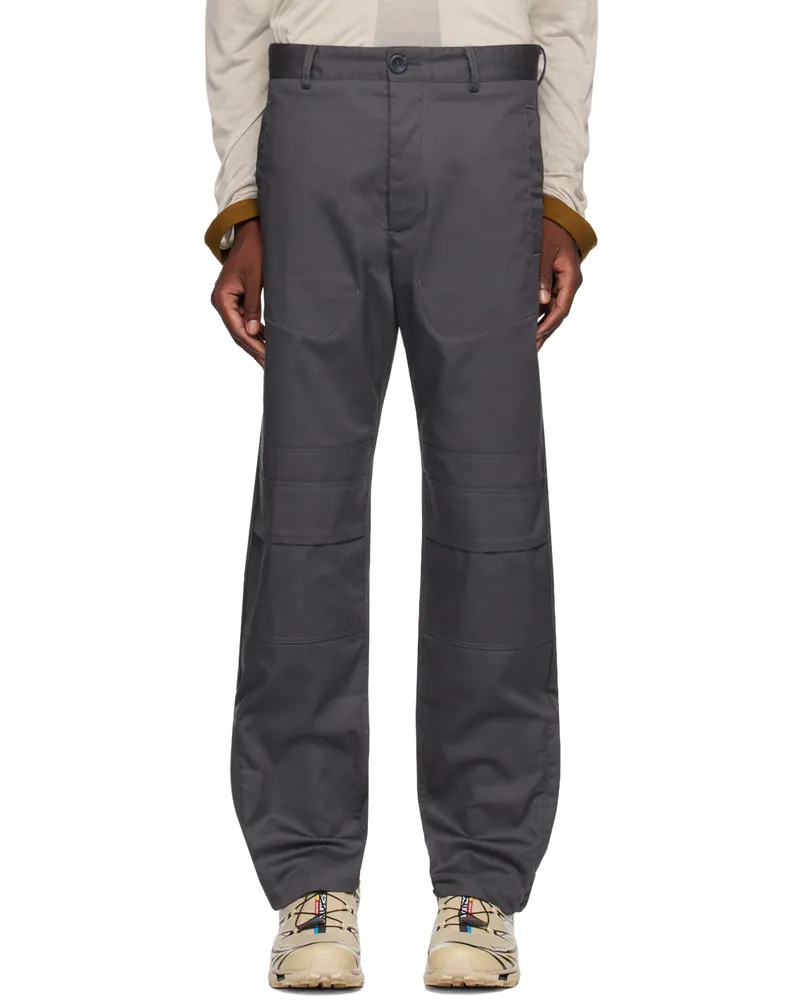 RANRA Gunmetal Gummi Trousers C904