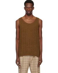 CMMN SWDN Brown Cray Tank Top Brown