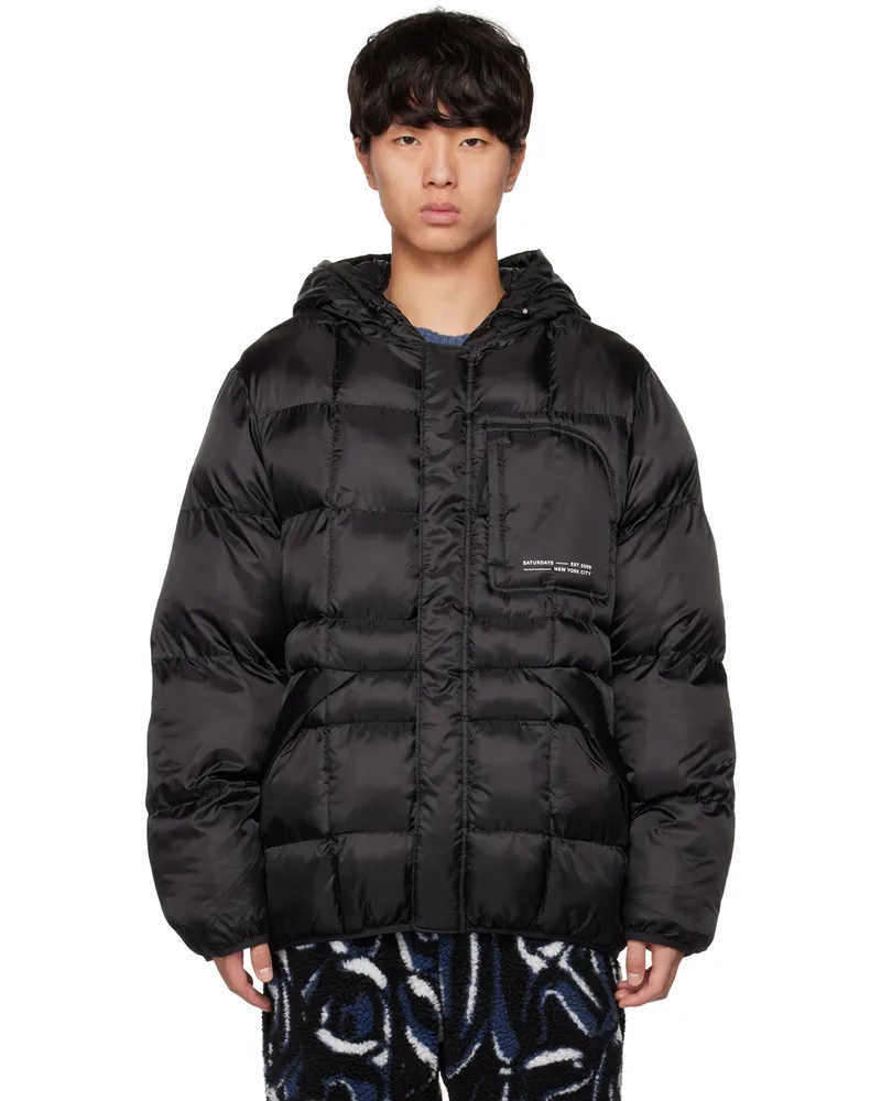 Saturdays NYC Black Momo Puffer Jacket Black