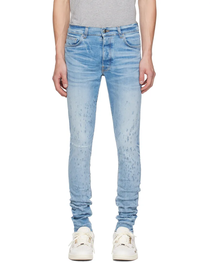 Amiri Blue Shotgun Skinny Jeans Perfect