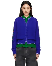 YMC Blue Lotus Cardigan 40-blue