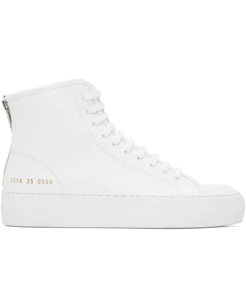 Common Projects White Tournament Super High Sneakers 0506