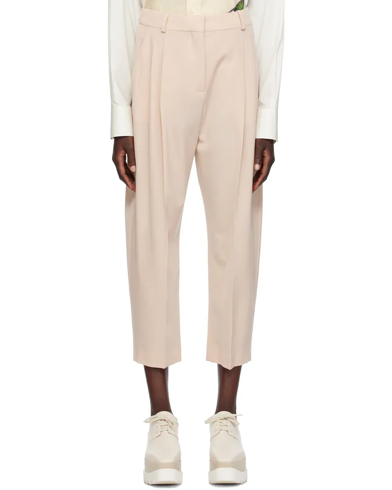 Stella McCartney Beige Pleated Trousers 9561