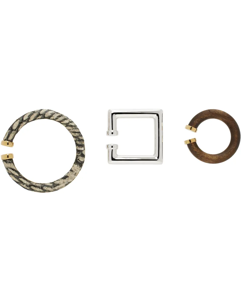 Jacquemus Multicolor La Croisière 'The Ear Jewelry' Ear Cuff Set 001