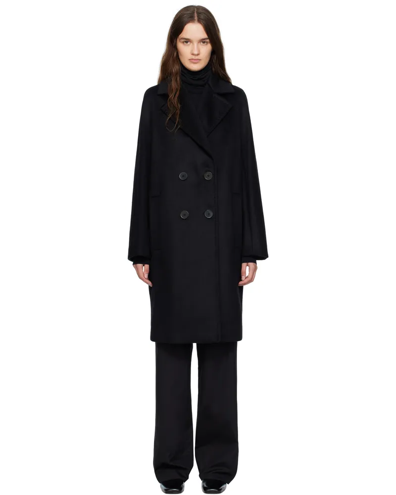 Max Mara Black Agenda Coat 013
