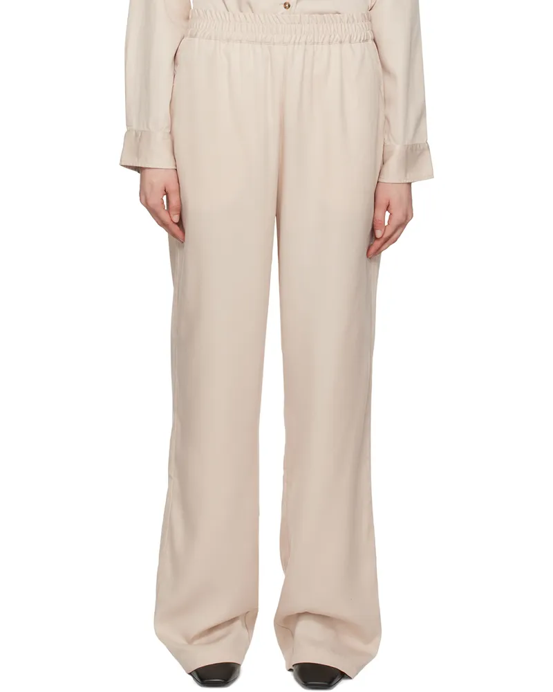 Han Kjøbenhavn Beige Wide-Leg Trousers Sand