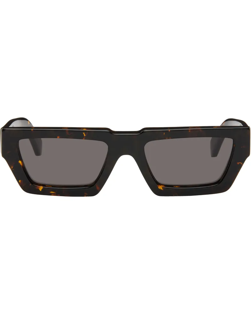 OFF-WHITE Brown & Black Manchester Sunglasses Havana