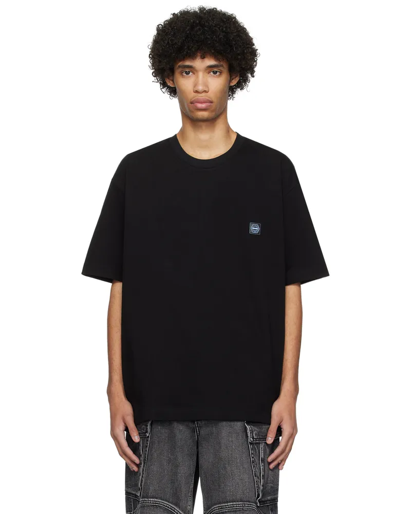 SOLID HOMME Black Graphic T-Shirt 751b