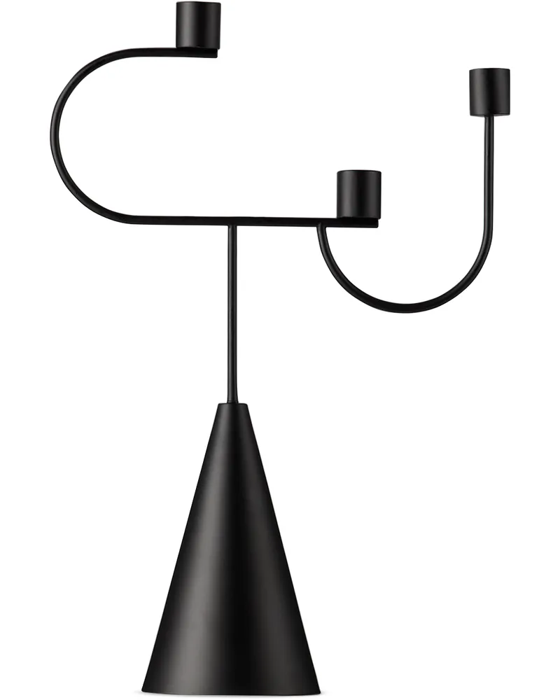 ferm LIVING Black Avant Candelabra Black