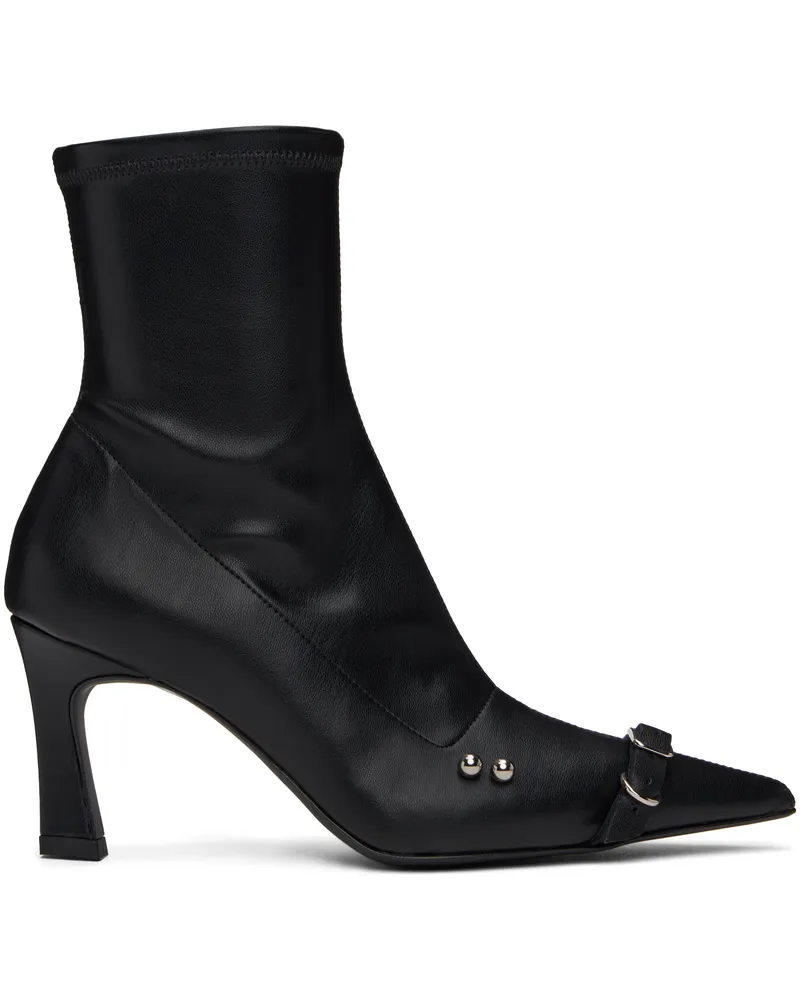 Justine Clenquet Black Patti Boots Black