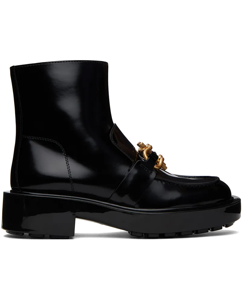 Bottega Veneta Black Monsieur Chunky Ankle Boots 1000