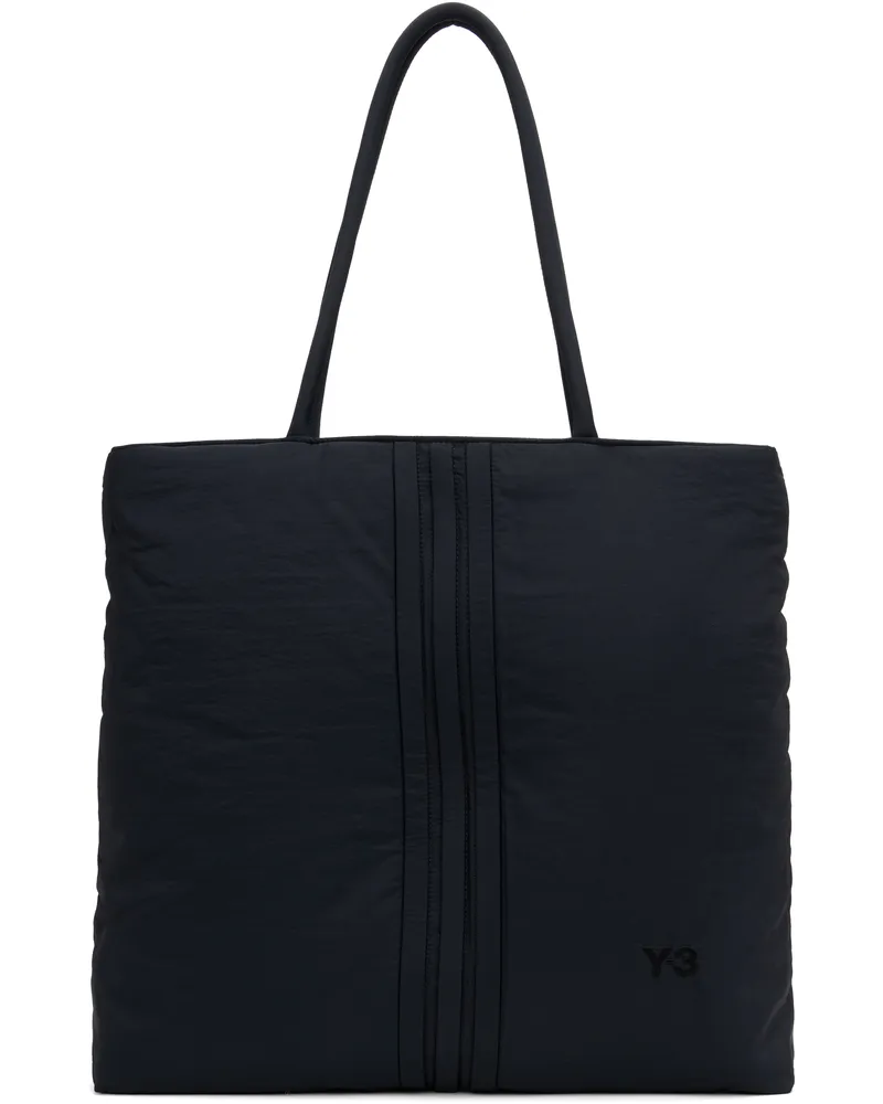 Y-3 Black 'Y-3' Padded Tote Black