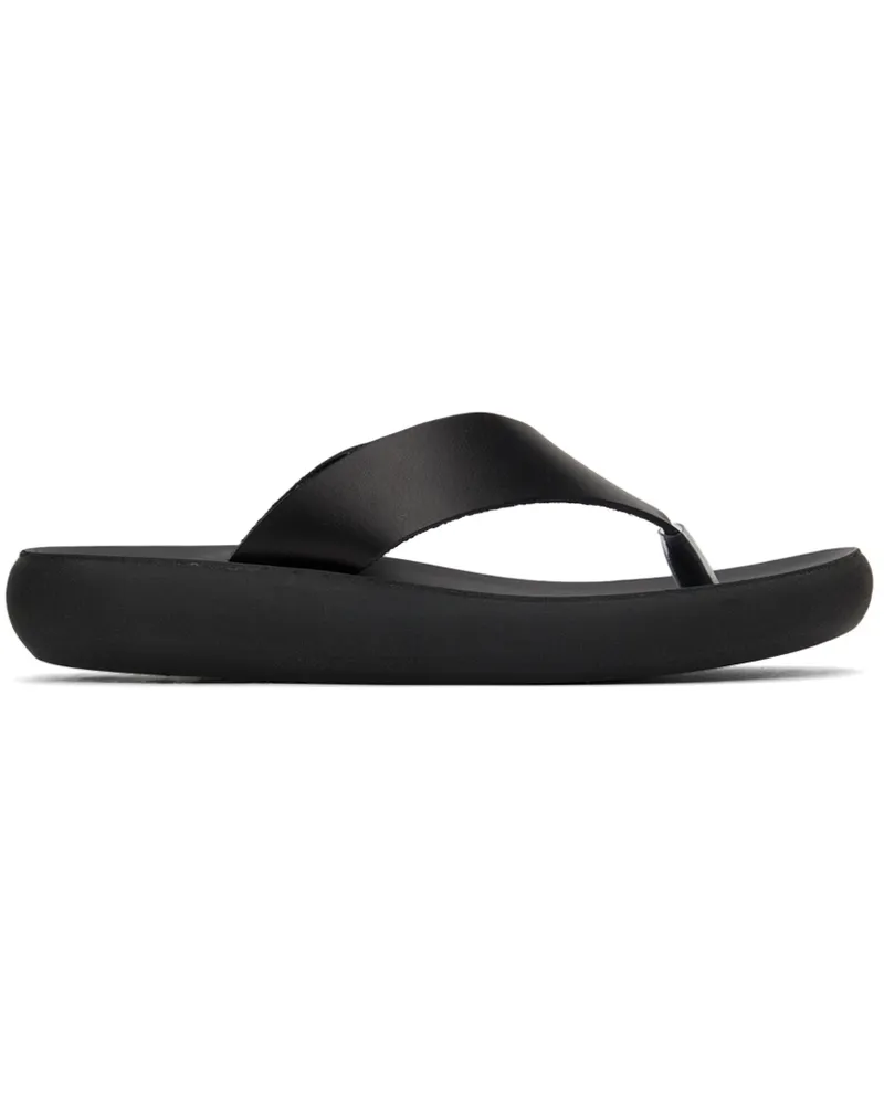 Ancient Greek Sandals Black Charys Comfort Vachetta Sandals Black