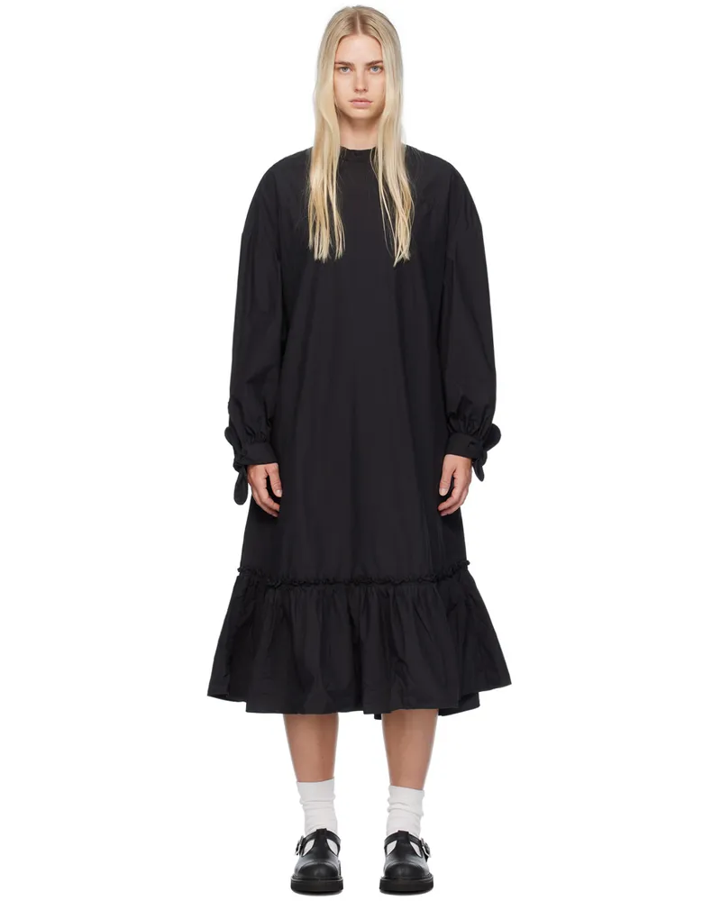 YMC Black Rushmore Midi Dress 01-black