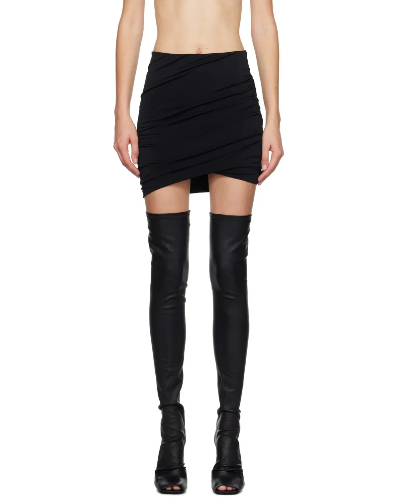 Rick Owens Lilies Black Porterville Jade Miniskirt 09