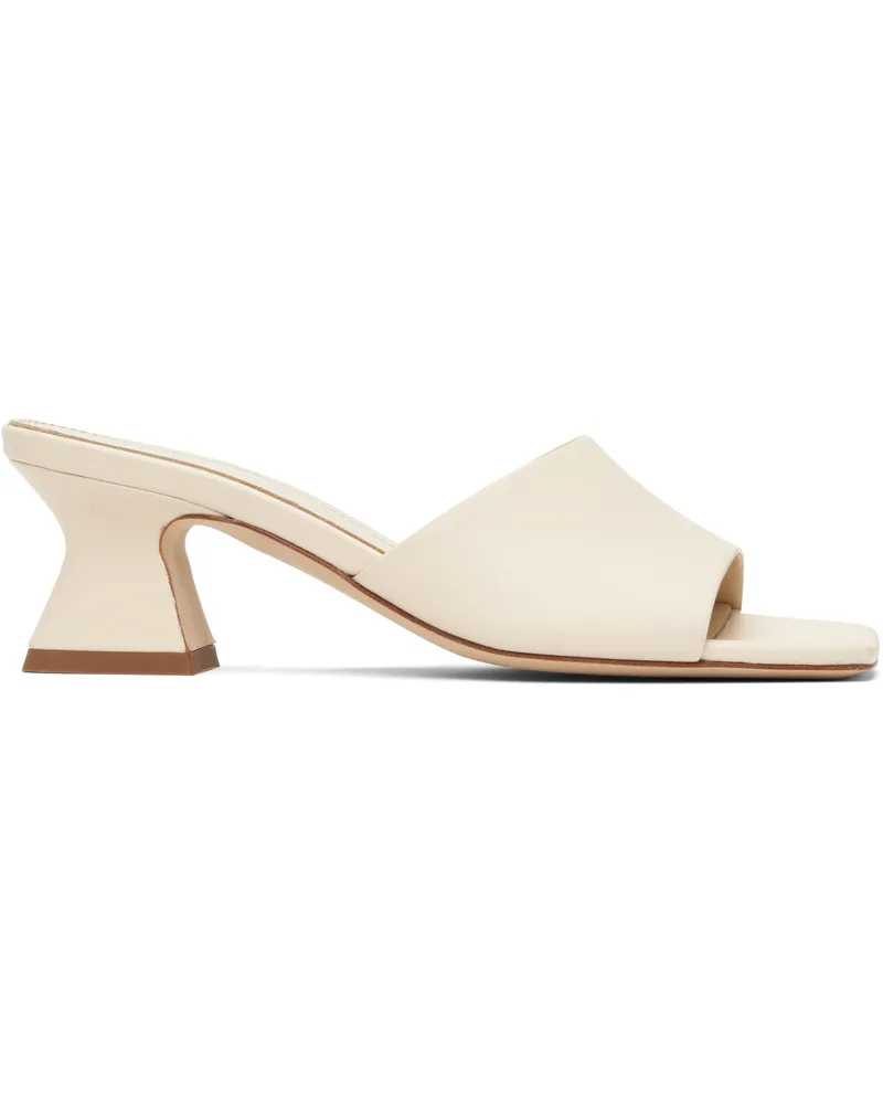 aeyde Off-White Ale Leather Mules Creamy