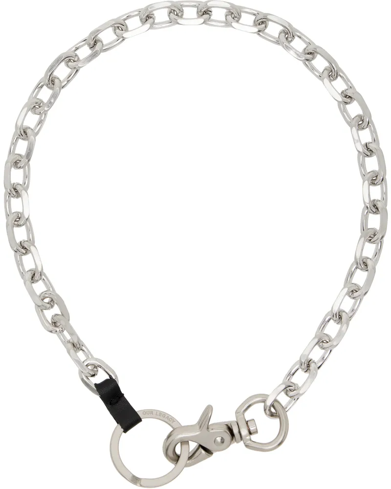 Our Legacy Silver Ladon Necklace Matte