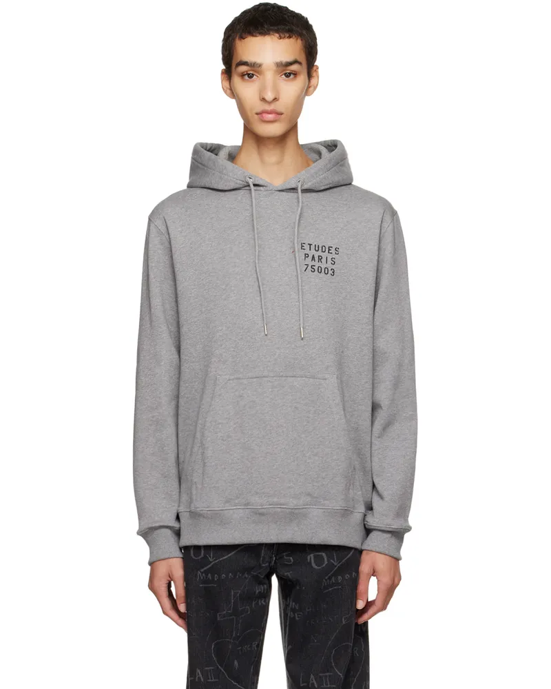 Études Studio Gray Small Stencil Klein Hoodie Grey