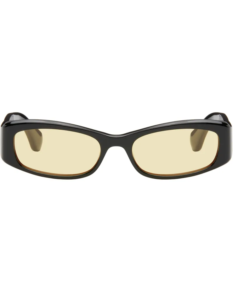 Port Tanger SSENSE Exclusive Black Leila Sunglasses Black