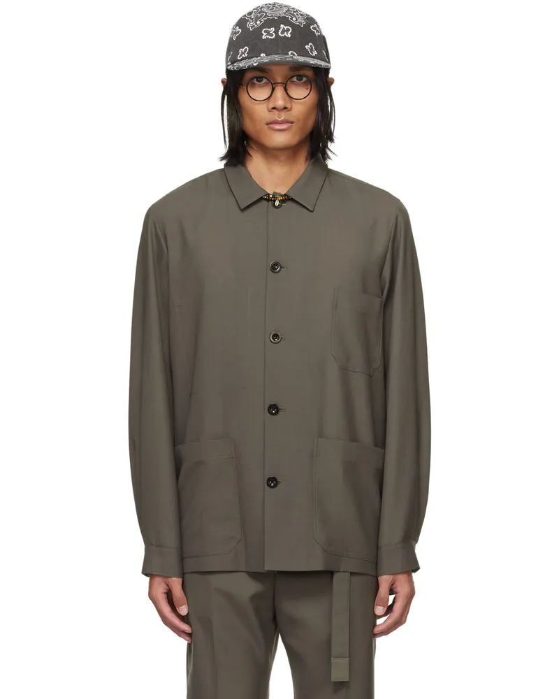 Sacai Taupe Suiting Jacket 550