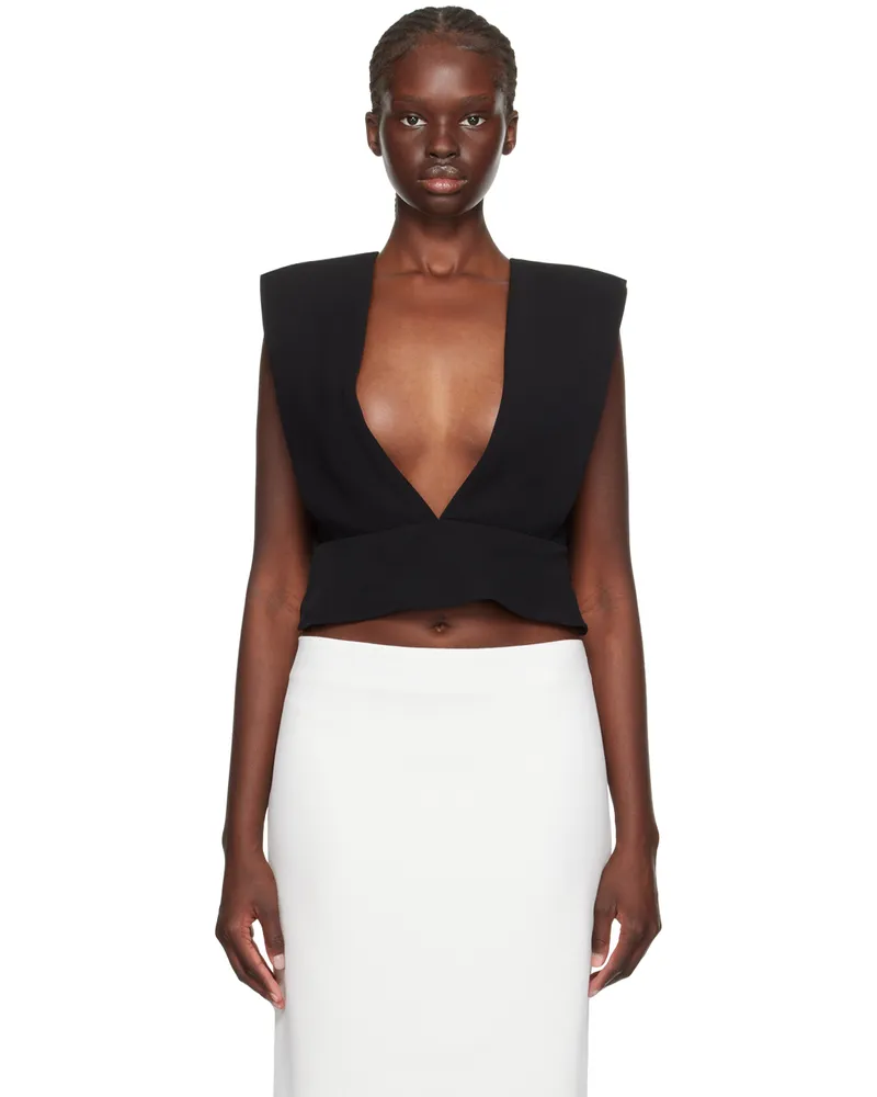16ARLINGTON Black Sina Tank Top Jet