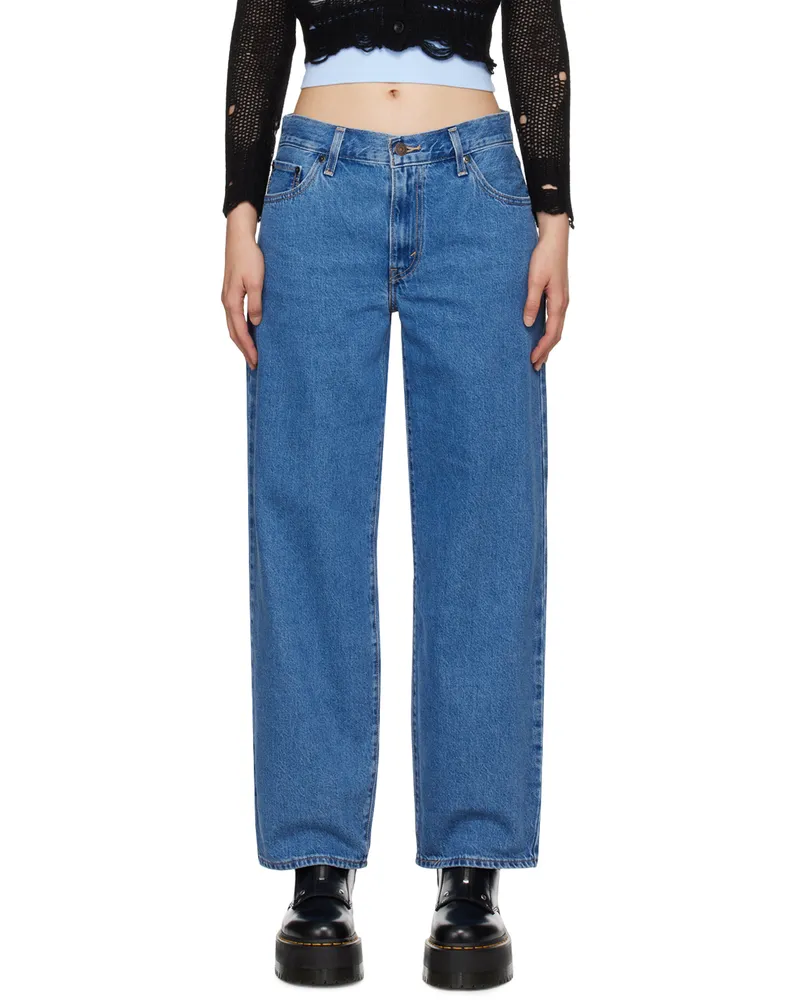 Levi's Blue Baggy Dad Jeans Hold