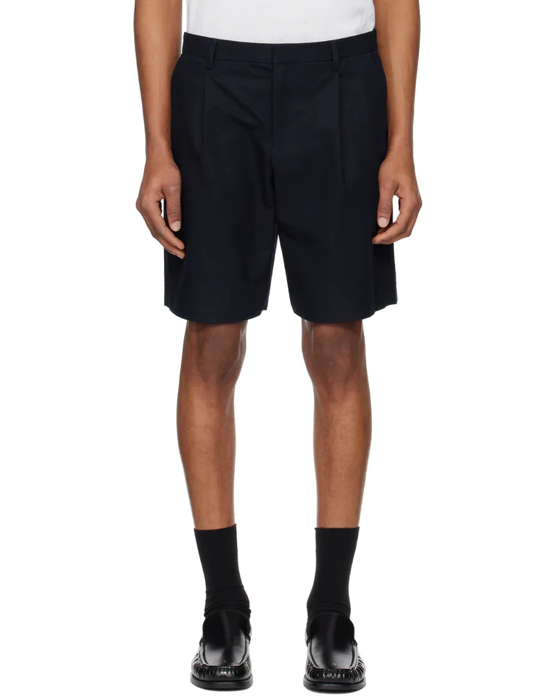 A.P.C. Navy Crew Shorts Iak
