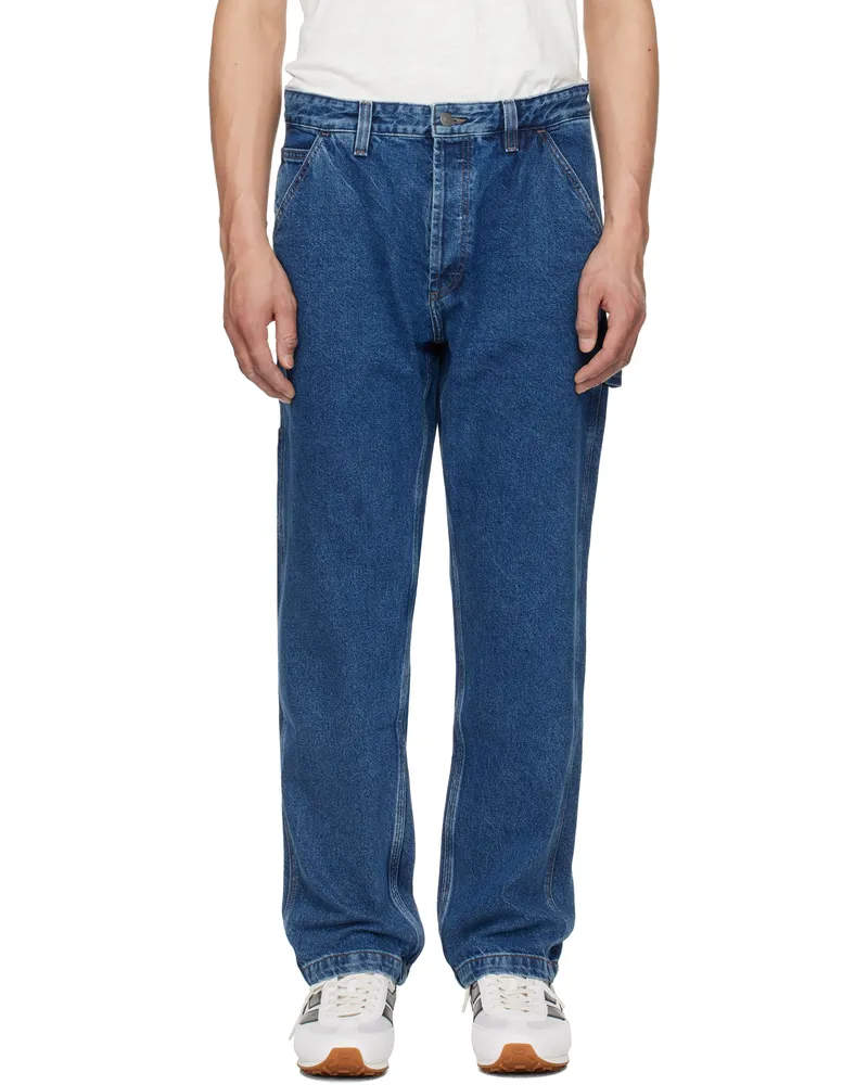 HUGO BOSS Blue Regular-Fit Jeans 440-turquoise
