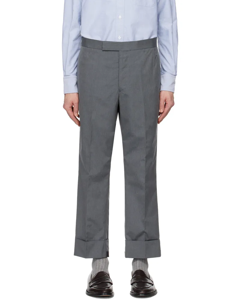 Thom Browne Gray Classic Trousers 035
