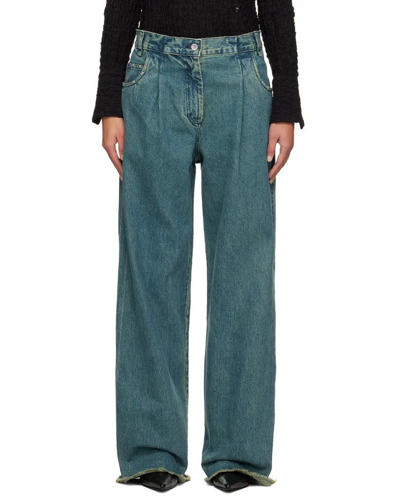 Song For The Mute Blue Washed Jeans Blue