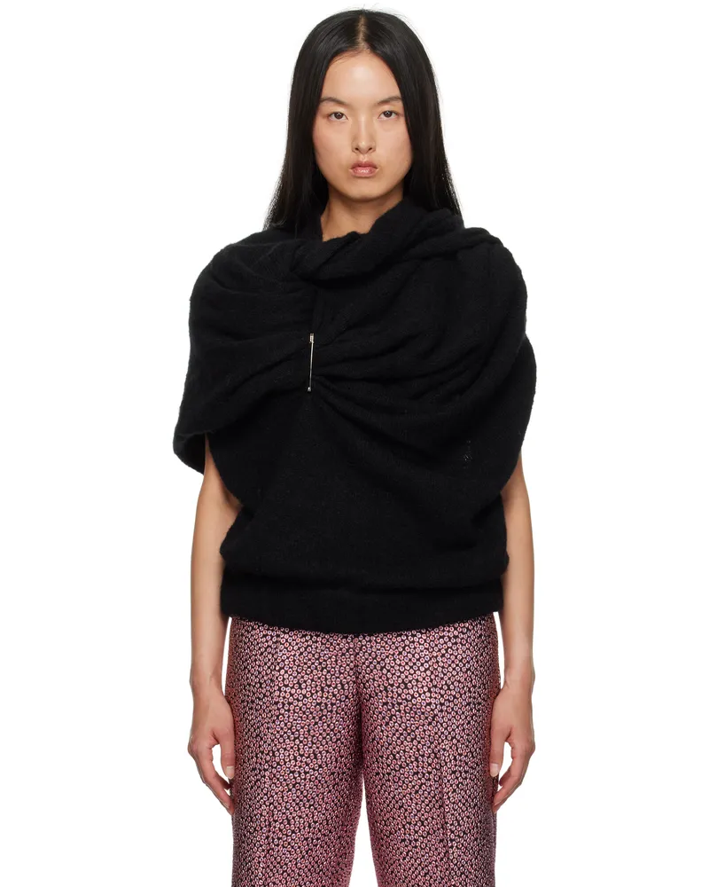 Dries van Noten Black Alpaca Sweater 900