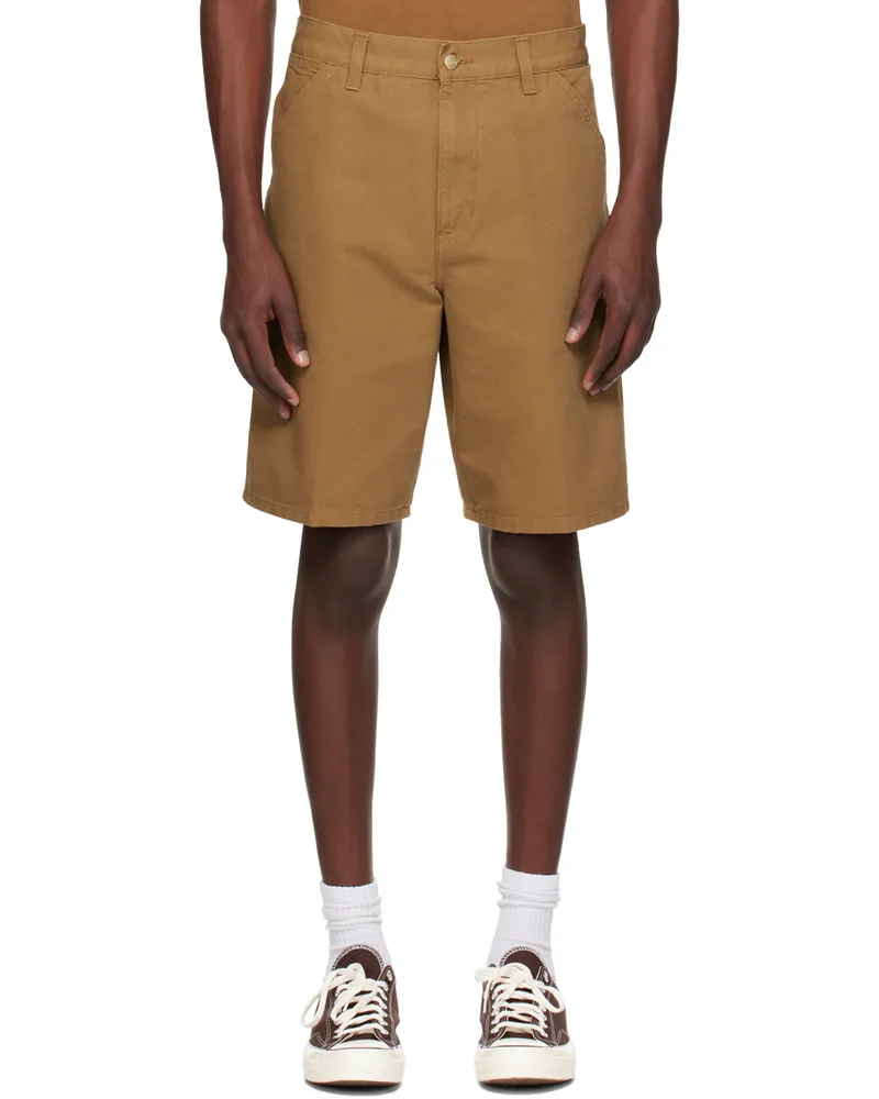Carhartt WIP Brown Single Knee Shorts Hz