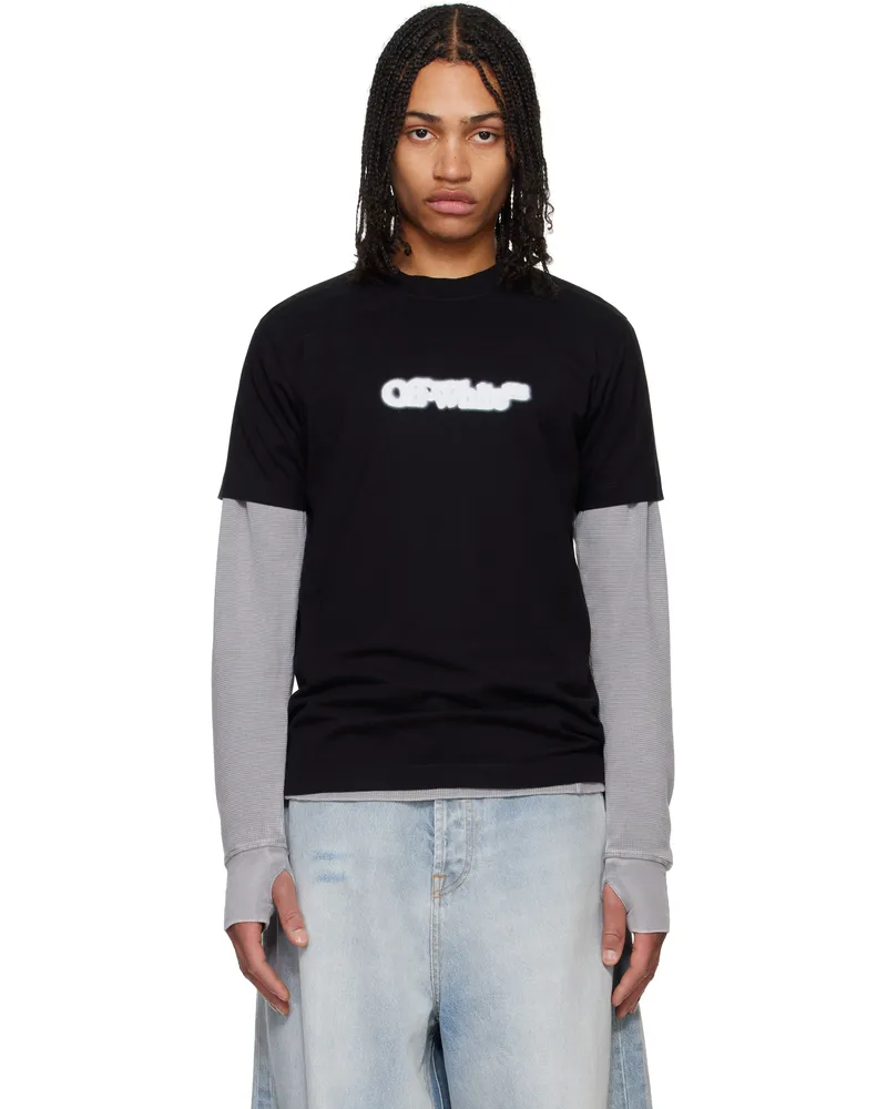 OFF-WHITE Black Spray Arrow T-shirt