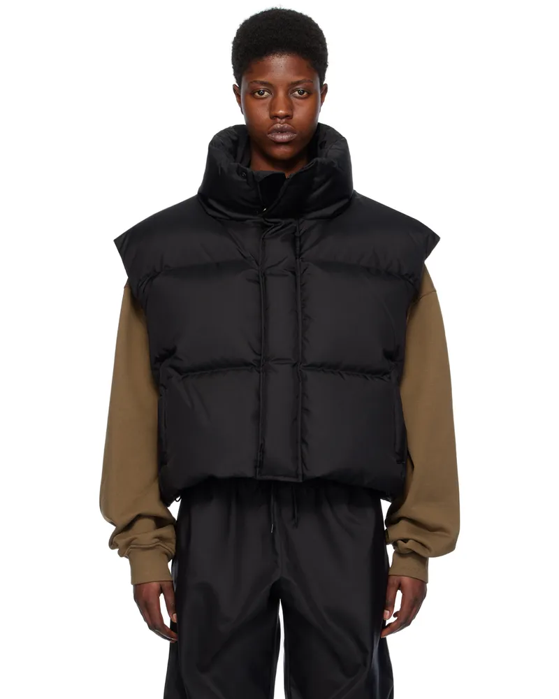 WARDROBE.NYC Black Oversize Down Vest Black