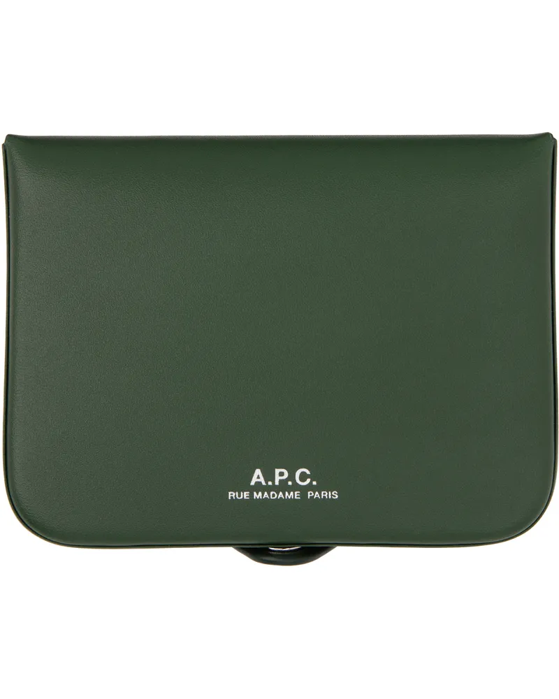 A.P.C. Green Josh Coin Wallet Kal