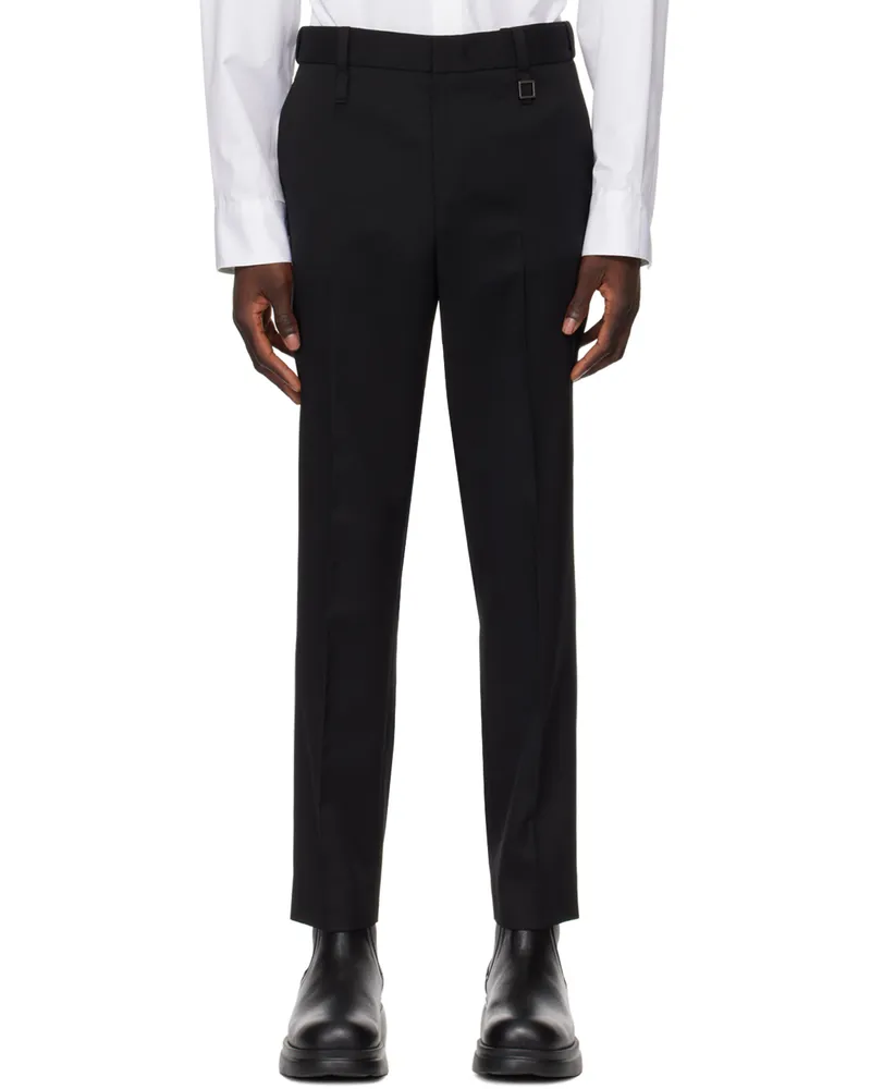 Wooyoungmi Black Tapered Trousers 905b