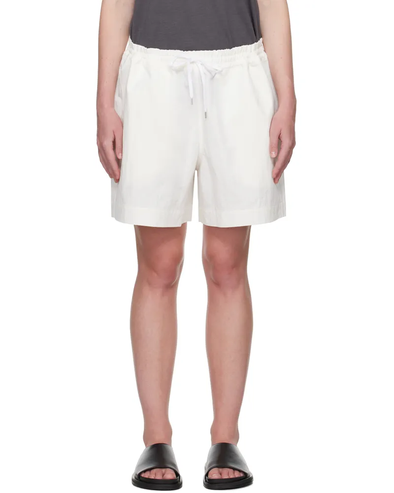 Studio Nicholson Off-White Karya Shorts Parchment