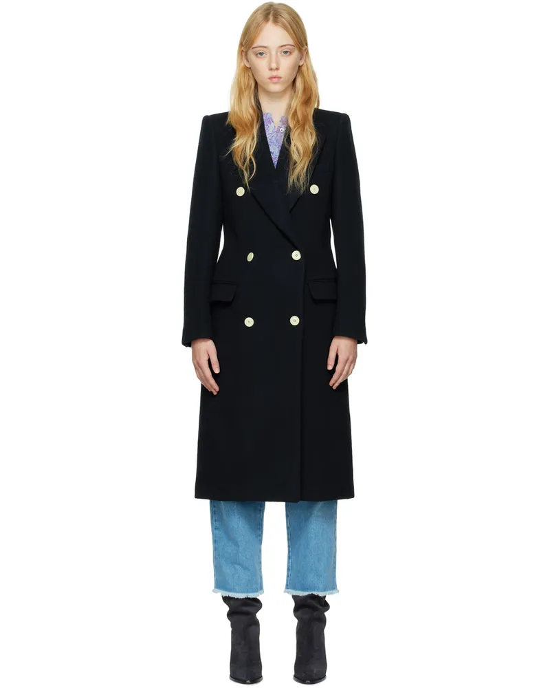 Isabel Marant Navy Enarryli Coat Bkmd