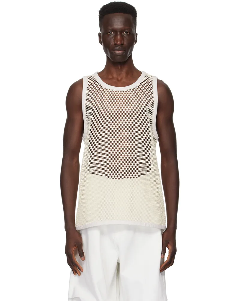 Jil Sander Off-White Scoop Neck Tank Top 105
