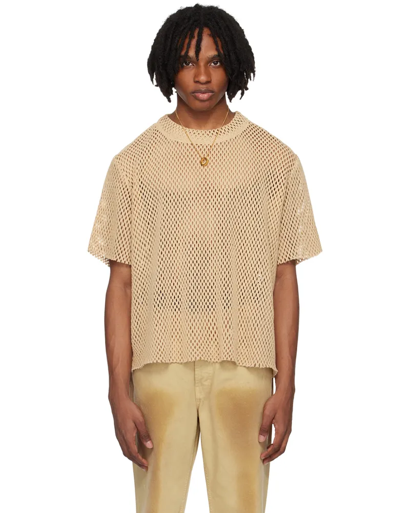 Séfr Beige Franco T-Shirt Raw