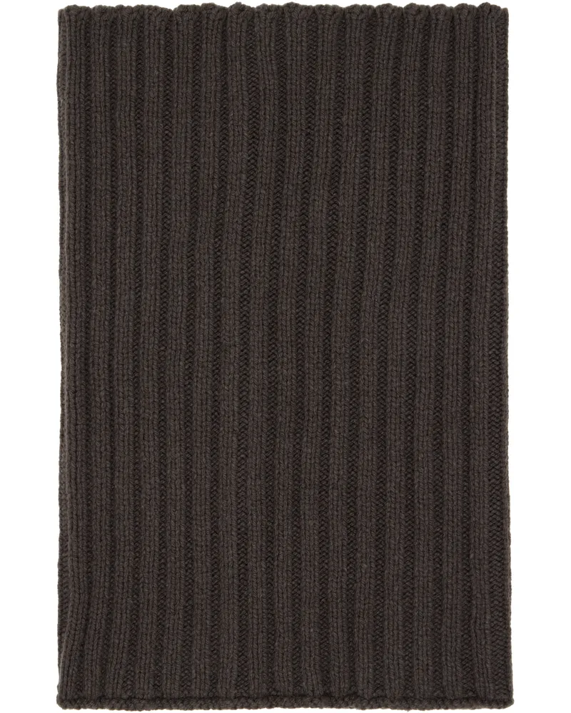 Rick Owens Gray Concordians Tube Scarf 78