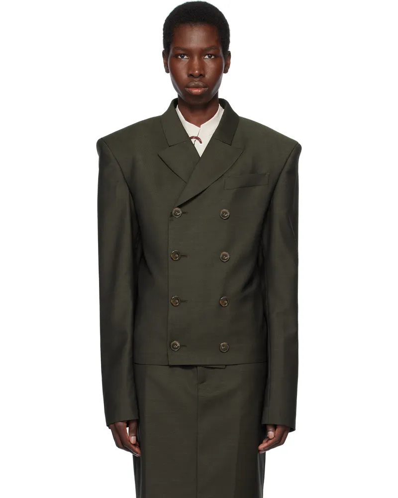 Martine Rose Green Bowie Blazer Grn