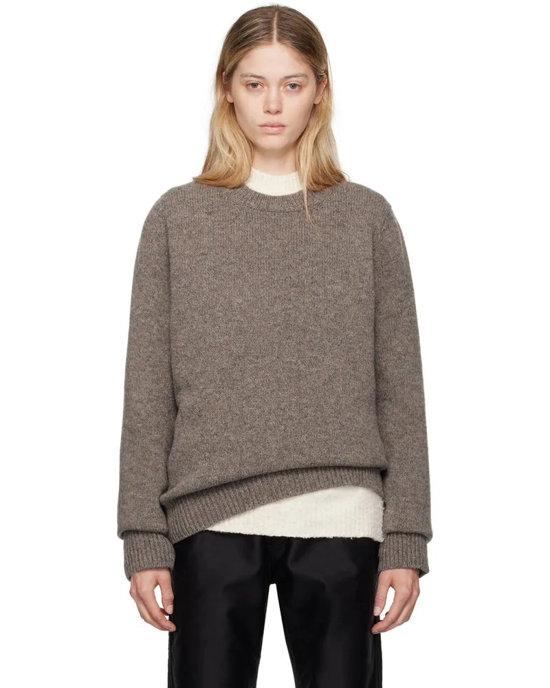Maison Margiela Gray Shetland Wool Sweater 003f