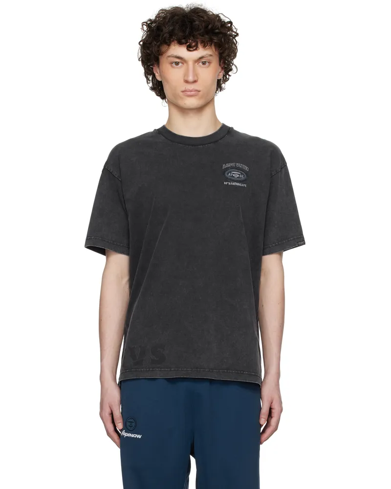 AAPE by A Bathing Ape Black Fancy Main T-shirt Bkl